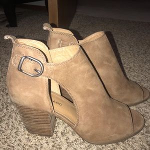 Lucky Brand Open Toe booties